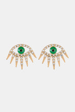 Load image into Gallery viewer, Evil Eye Rhinestone Dangle Earrings
