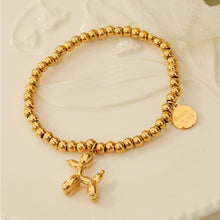 Load image into Gallery viewer, 18K Gold-Plated Titanium Steel Puppy Shape Charm Bracelet
