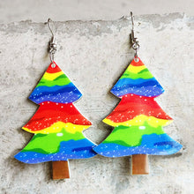 Load image into Gallery viewer, Christmas Themed Acrylic Dangle Earrings
