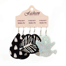 Load image into Gallery viewer, Teardrop Shape Halloween Theme Dangle Earrings
