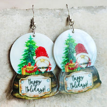 Load image into Gallery viewer, Christmas Themed Acrylic Dangle Earrings
