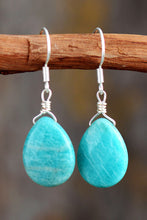 Load image into Gallery viewer, Handmade Natural Stone Teardrop Earrings
