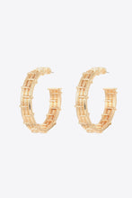 Load image into Gallery viewer, 18K Gold-Plated Alloy C-Hoop Earrings
