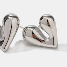 Load image into Gallery viewer, Heart Shape Stainless Steel Stud Earrings
