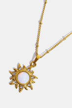 Load image into Gallery viewer, Opal Sun Pendant Stainless Steel Necklace
