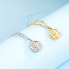 Load image into Gallery viewer, Stainless Steel Coin Pendant Necklace
