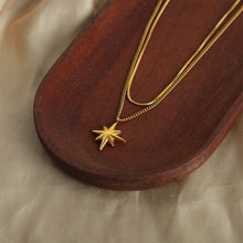 Load image into Gallery viewer, Star Pendant Double-Layered Titanium Steel Necklace
