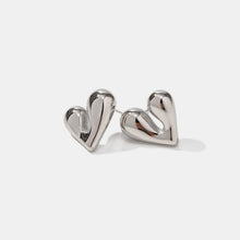 Load image into Gallery viewer, Heart Shape Stainless Steel Stud Earrings
