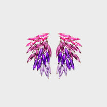 Load image into Gallery viewer, Alloy Acrylic Wing Earrings
