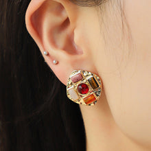 Load image into Gallery viewer, Heart &amp; Geometric Alloy Earrings
