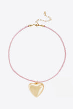 Load image into Gallery viewer, Heart Pendant Rope Necklace
