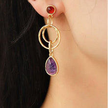 Load image into Gallery viewer, Teardrop Shape Alloy Dangle Earrings
