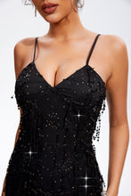 Load image into Gallery viewer, Sequin V-Neck Wrap Cami Dress
