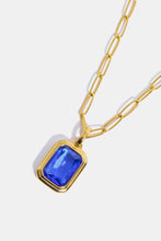 Load image into Gallery viewer, Zircon 18K Gold-Plated Geometrical Shape Pendant Necklace
