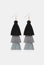 Load image into Gallery viewer, Triple-Layer Tassel Dangle Earrings
