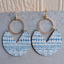 Load image into Gallery viewer, Ms.Pac-Man Shape Wooden Dangle Earrings
