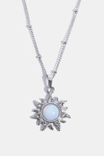 Load image into Gallery viewer, Opal Sun Pendant Stainless Steel Necklace
