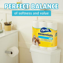 Load image into Gallery viewer, Charmin Essentials Soft Toilet Paper, 9 Mega Rolls = 36 Regular Rolls
