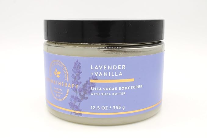 Lavender + Vanilla, Bath and Body, Shea Sugar Body Scrub, 12.5 oz