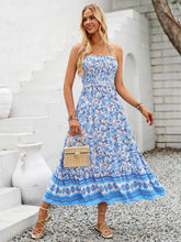 Load image into Gallery viewer, Printed Halter Neck Midi Dress
