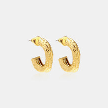 Load image into Gallery viewer, Gold-Plated C-Hoop Earrings
