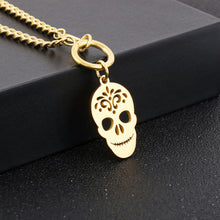 Load image into Gallery viewer, Skull Shape Double-Layered Pendant Necklace
