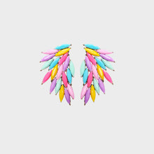 Load image into Gallery viewer, Alloy Acrylic Wing Earrings
