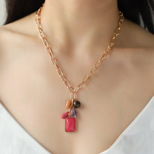 Load image into Gallery viewer, Alloy Lobster Closure Pendant Necklace
