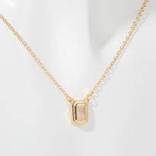 Load image into Gallery viewer, Inlaid Zircon Brass Pendant Necklace
