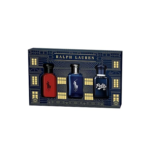 Ralph Lauren - World of Polo Men's Cologne Gift Set - Polo Red, Polo Blue, & Polo 67 - Eau de Toilette - 3-Piece Gift Set - Travel Size - 1.3 Fl Oz Each