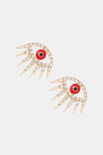 Load image into Gallery viewer, Evil Eye Rhinestone Dangle Earrings
