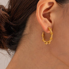 Load image into Gallery viewer, 18K Gold-Plated Stainless Steel C-Hoop Earrings
