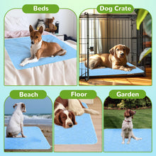 Load image into Gallery viewer, PatiencET Dog Cooling Mat, 22&#39;&#39; x 28&#39;&#39; Pet Cooling Mat for Dogs Cats, Summer Ice Silk Dog Cooling pad &amp; Washable Pee Pad for Indoor or Outdoor - Bottom Waterproof and Anti Slip
