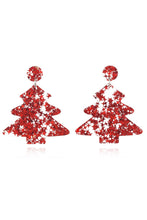 Load image into Gallery viewer, Christmas Tree Acrylic Earrings
