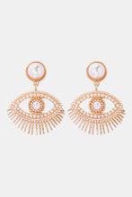 Load image into Gallery viewer, Evil Eye Shape Rhinestone Zinc Alloy Synthetic Dangle Earrings
