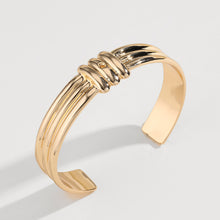 Load image into Gallery viewer, Gold-Plated Alloy Cuff Bracelet
