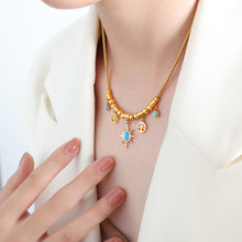 Load image into Gallery viewer, Gold-Plated Titanium Steel Charm Necklace
