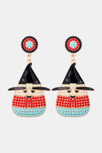 Load image into Gallery viewer, Witch&#39;s Hat Shape Synthetic Pearl Dangle Earrings
