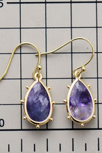 Load image into Gallery viewer, Natural Stone Teardrop Earrings
