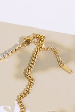 Load image into Gallery viewer, Inlaid Zircon Stainless Steel Necklace
