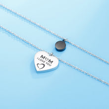 Load image into Gallery viewer, Stainless Steel Double-Layered Heart Pendant Necklace
