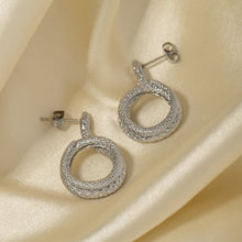 Load image into Gallery viewer, Stainless Steel Silver-Plated Snake Earrings
