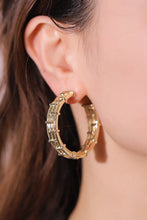 Load image into Gallery viewer, 18K Gold-Plated Alloy C-Hoop Earrings
