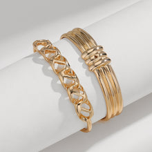 Load image into Gallery viewer, Gold-Plated Alloy Cuff Bracelet
