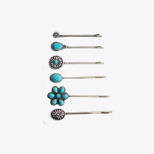 Load image into Gallery viewer, Turquoise Alloy Hairpin
