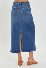 Load image into Gallery viewer, RISEN High Rise Back Slit Denim Skirt
