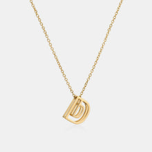 Load image into Gallery viewer, Stainless Steel Letter Pendant Necklace
