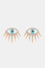 Load image into Gallery viewer, Evil Eye Rhinestone Dangle Earrings
