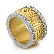 Load image into Gallery viewer, Inlaid Rhinestone Stainless Steel Ring
