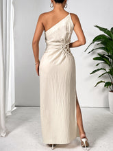 Load image into Gallery viewer, Slit One Shoulder Sleeveless Maxi Dress
